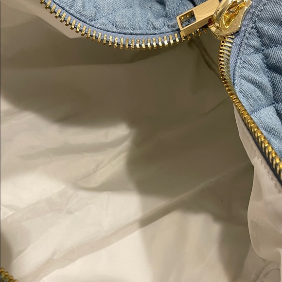 Stoney Clover Blue Quilted Tote Bag with 'MAHALO' Embroidery - Picture 7 of 15